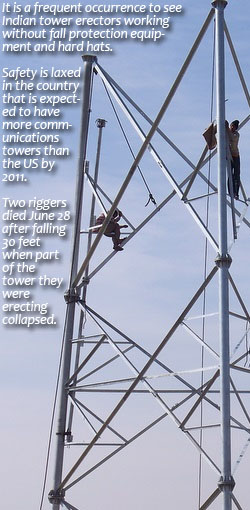 India Cell Tower Fatality